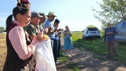 Начало жатвы в Тетюшском районе РТ ознаменовалось традиционными обрядами