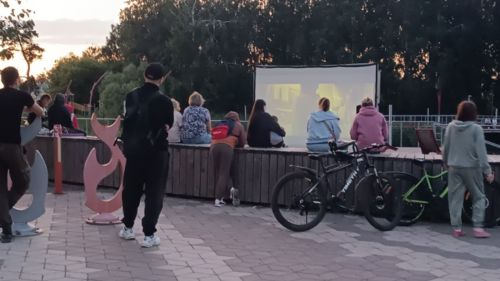 Фестиваль уличного кино в Тетюшах