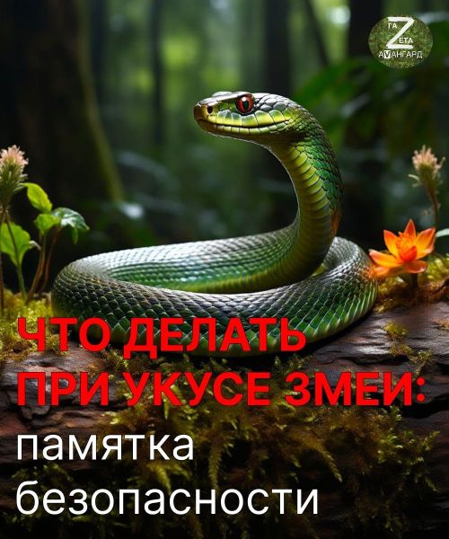 Что делать при укусе змеи: памятка безопасности