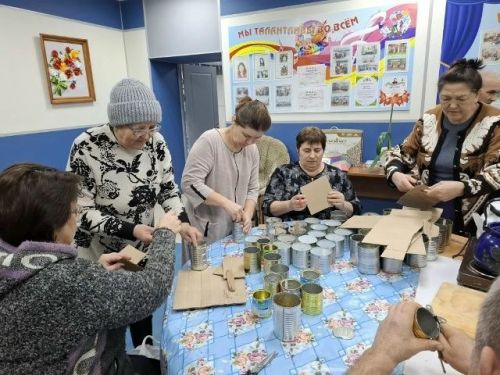 В Тетюшском районе сельчане изготавливают окопные свечи