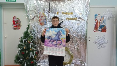 Первый читатель Нового года в селе Богдашкино Тетюшского района РТ