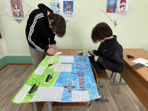 Школьники Татарстана выпустили тематическую газету ко Дню защитника Отечества