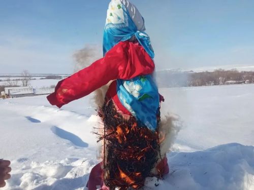 Масленица в селе Ямбухтино Тетюшского района