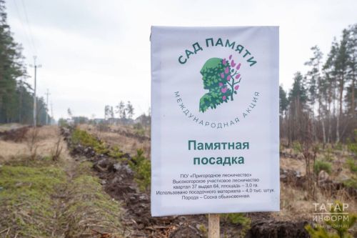 В Татарстане с 25 апреля по 2 мая пройдет международная акция «Сад памяти»