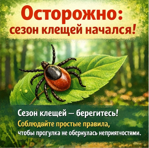 Сезон активности клещей начался в Татарстане