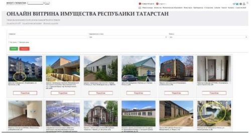 В Татарстане на «Витрину имущества» выставили более 500 гособъектов