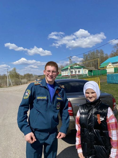В Алабердинской СОШ продолжается акция «Георгиевская ленточка»