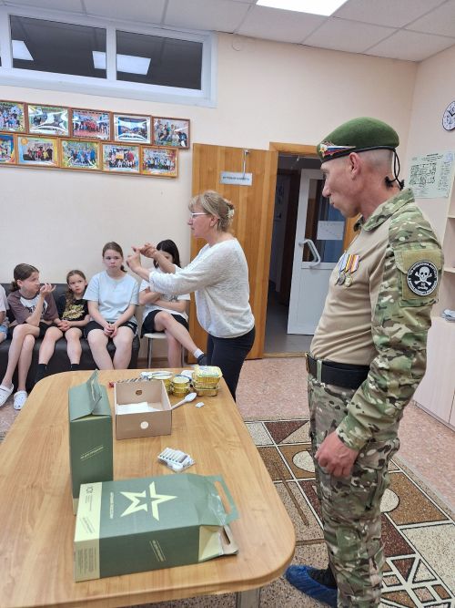 Встреча с участником СВО в лагере «Ласточка» Тетюшского района