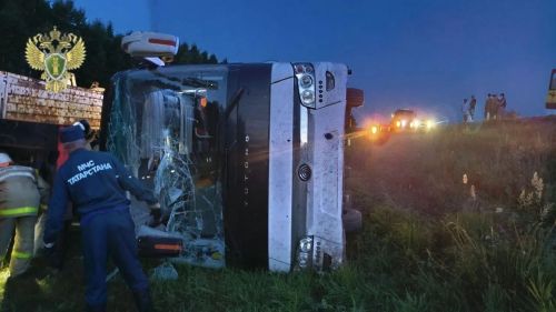 В Черемшанском районе автобус опрокинулся в кювет: есть пострадавшие