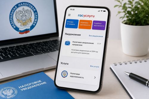 Налоговые уведомления начали автоматически поступать на «Госуслуги»