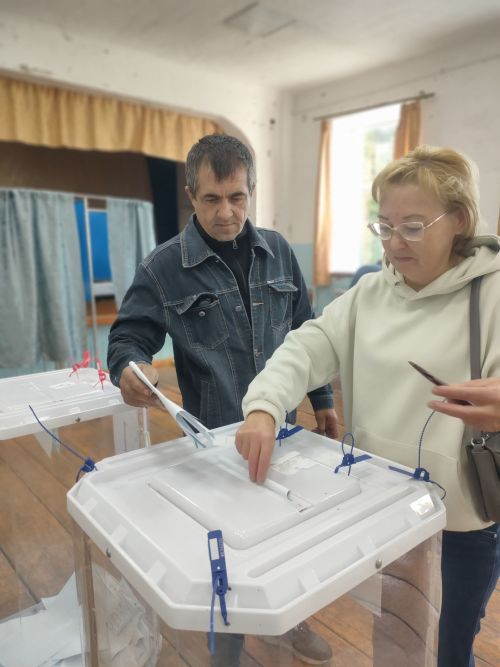 Избиратели в Тетюшах активно голосуют на выборах депутатов Госдумы