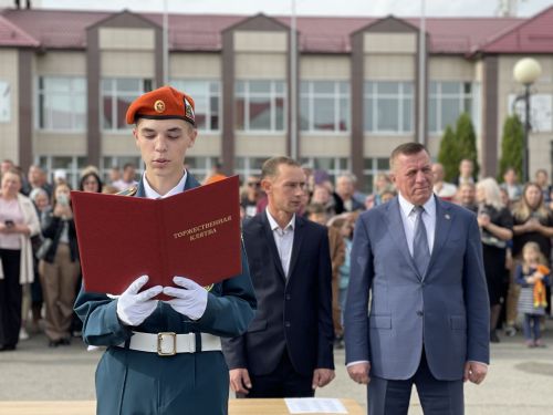 Курсанты приняли присягу