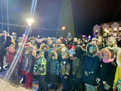 В Тетюшах зажглась главная городская елка
