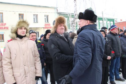 В Тетюшах состоялся торжественный митинг  «Афганистан! Живых и павших помним...»
