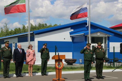 В Тетюшах состоялся первый Республиканский смотр-конкурс Знаменных групп и Почетных караулов
