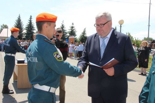 В Тетюшском государственном колледже гражданской защиты прошло торжественное вручение дипломов