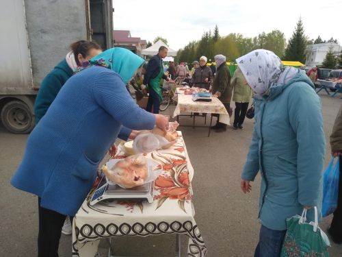 В Тетюшах на площади РДК состоялась сельхозярмарка