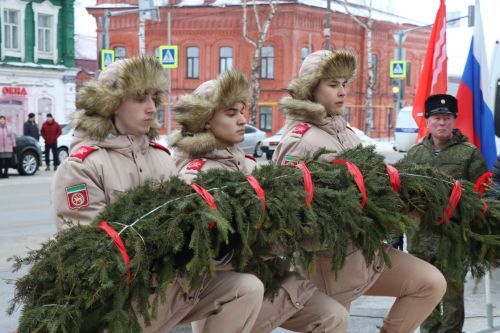 Митинг ко Дню полного освобождения Ленинграда от фашистской блокады