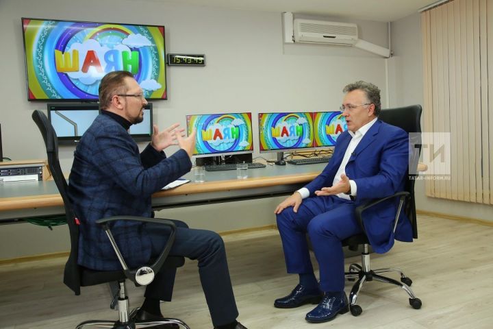 Ильшат Аминов рассказал о строительстве телерадиокомплекса в интервью Андрею Кузьмину