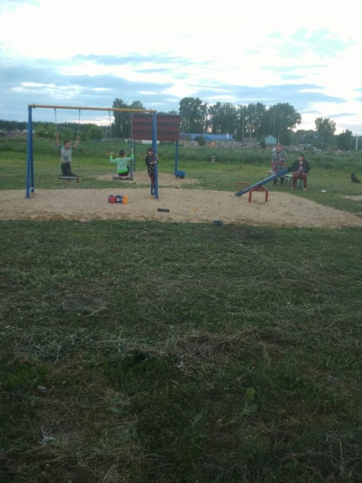 Сельские дети оценили площадку