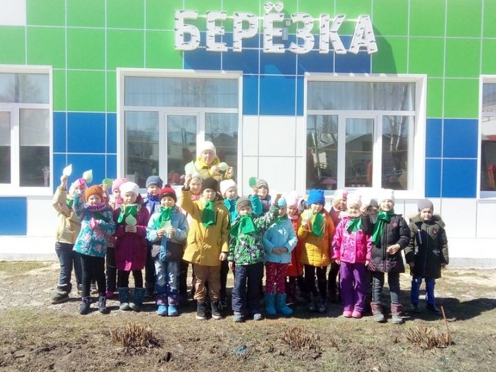 В детском саду «Березка» в рамках конкурса Эковесна прошла акция «Белая берёза»