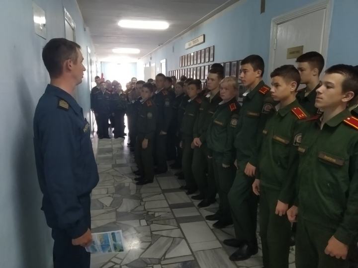 Тетюшским кадетам напомнили  о правилах безопасности детей на водных объектах