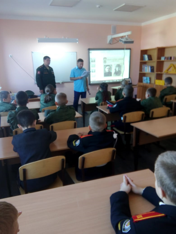 В Тетюшской кадетской школе-интернат провели "Урок мужества. Урок Победы"