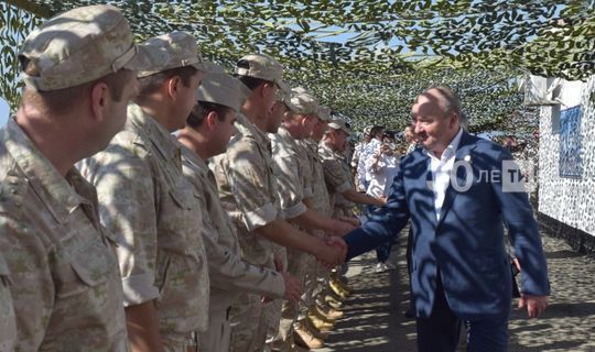 На встрече с военнослужащими из Татарстана в Сирии выступил Ренат Ибрагимов