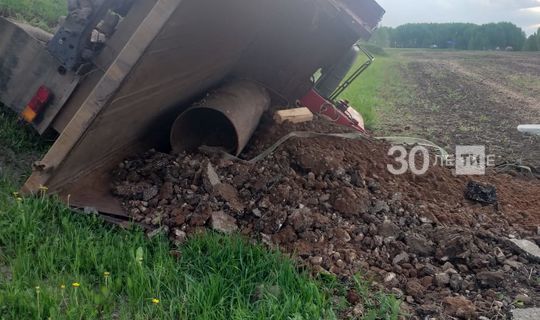 В ДТП в  Татарстане пострадал водитель грузовика