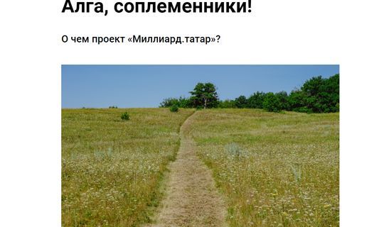 В Интернет-пространстве появился сайт «Миллиард.татар»