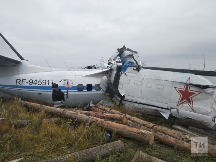 Появились первые данные с места падения самолета в Татарстане (фото и видео)