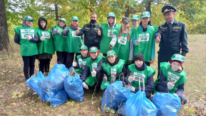 Тетюшане участвовали в Республиканской природоохранной &nbsp;акции «Чистые леса Татарстана»