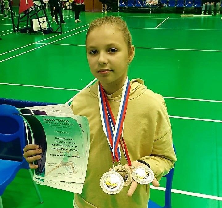Воспитанница Тетюшской спортивной школы завоевала завоевала три медали