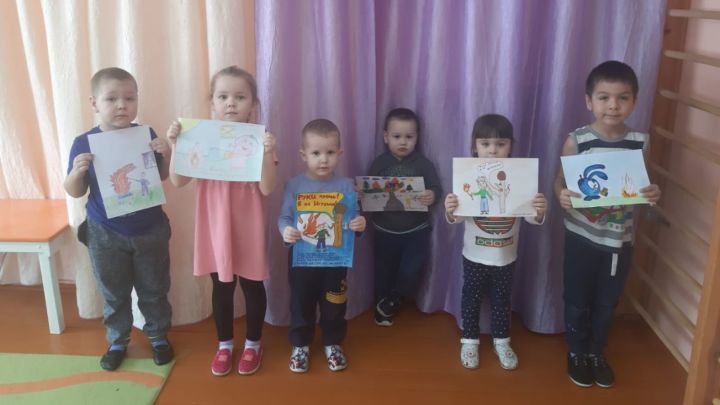 В Беденьге провели конкурс рисунков «Спички детям не игрушка»