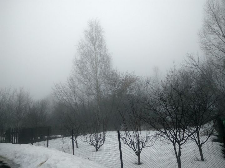 Ночью и утром 4 апреля по Татарстану прогнозируется туман, на дорогах гололедица