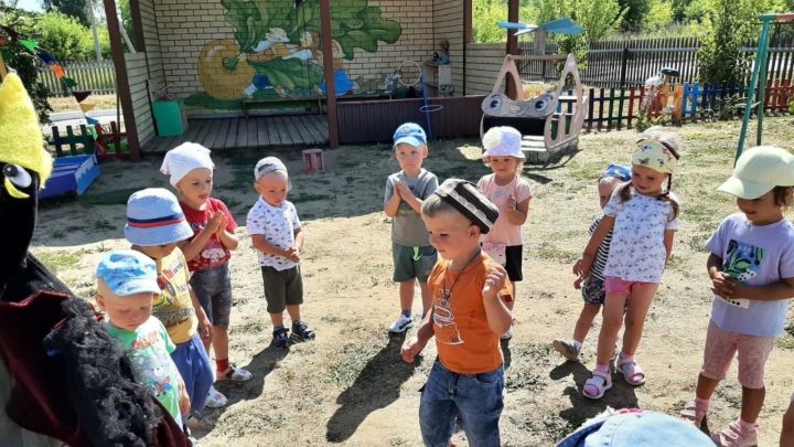 В детском саду «Колосок» прошла тематическая неделя, посвященная национальным играм и забавам