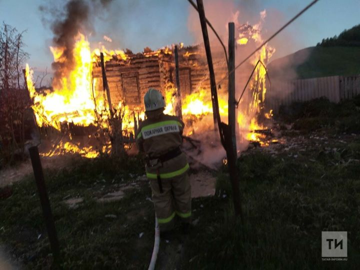 В татарстанском селе, благодаря звуку извещателя,  мужчина спасся из пожара