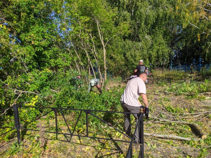 Неравнодушные горожане организовали субботник на Людоговском кладбище