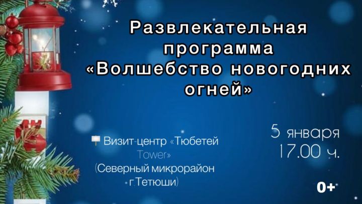 В Тетюшах пройдет программа «Волшебство новогодних огней»