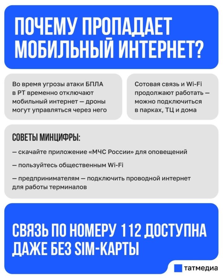 В Татарстане наблюдаются перебои в работе мобильного интернета