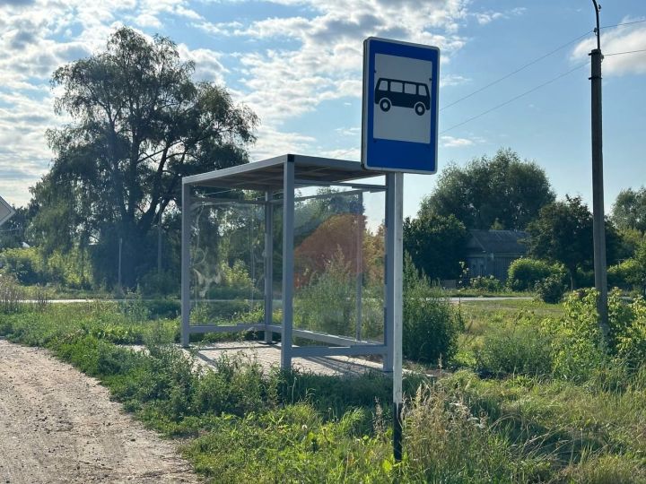 В Тетюшах появились новые автобусные остановки