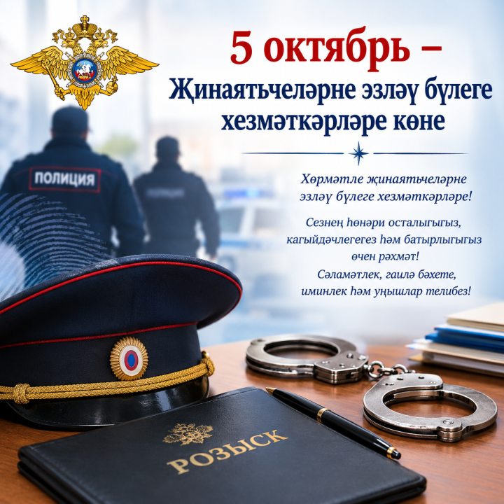 Тәтеш районы башлыгы җинаятьчеләрне эзләү бүлеге хезмәткәрләрен һәм ветераннарын котлый