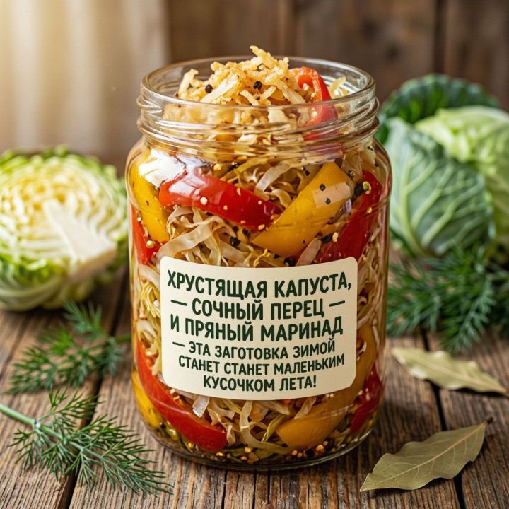 Готовим салат из капусты и болгарского перца на зиму