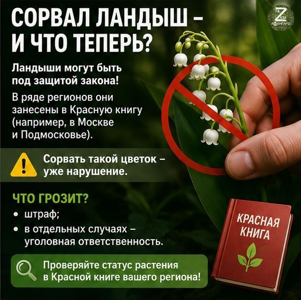 Задумывались, какой штраф можно получить за сорванный ландыш?