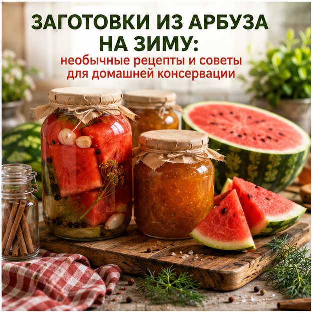 Делаем заготовки из арбуза на зиму: необычные рецепты и советы для домашней консервации