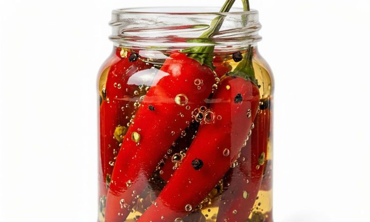 Балда маринадланган әче борыч