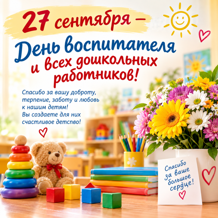 К работникам и ветеранам дошкольного образования обращается глава района
