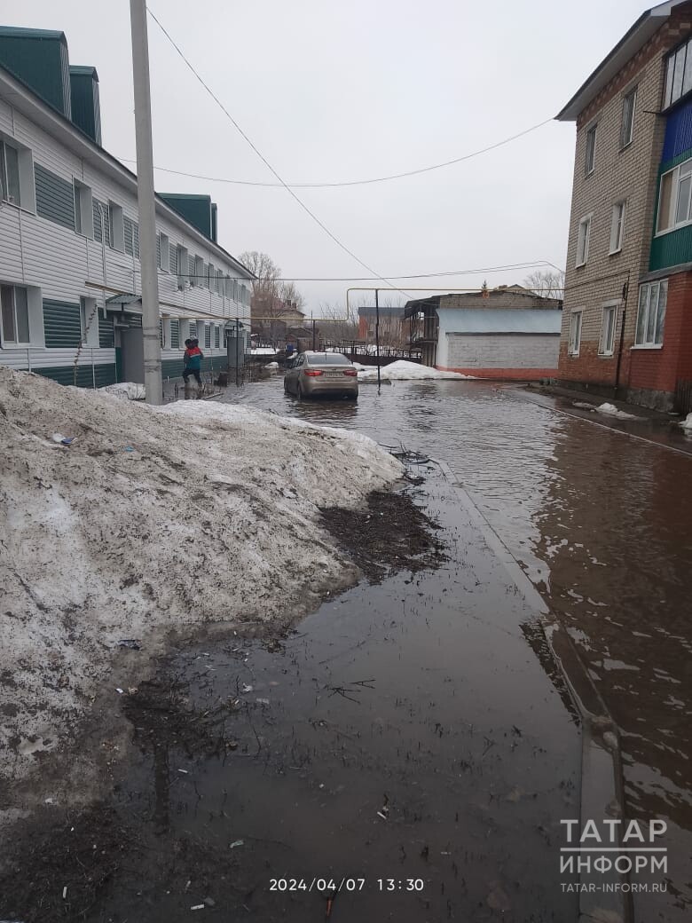 В зоне затопления талыми водами оказались улицы Нурлата