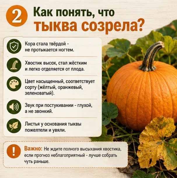 Тыква — ценный осенний овощ.
