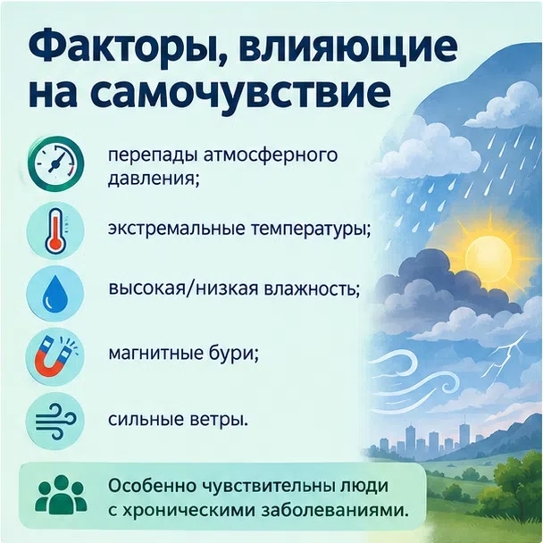 Чувствуете перемены погоды? Фото сгенерировано с помощью ИИ